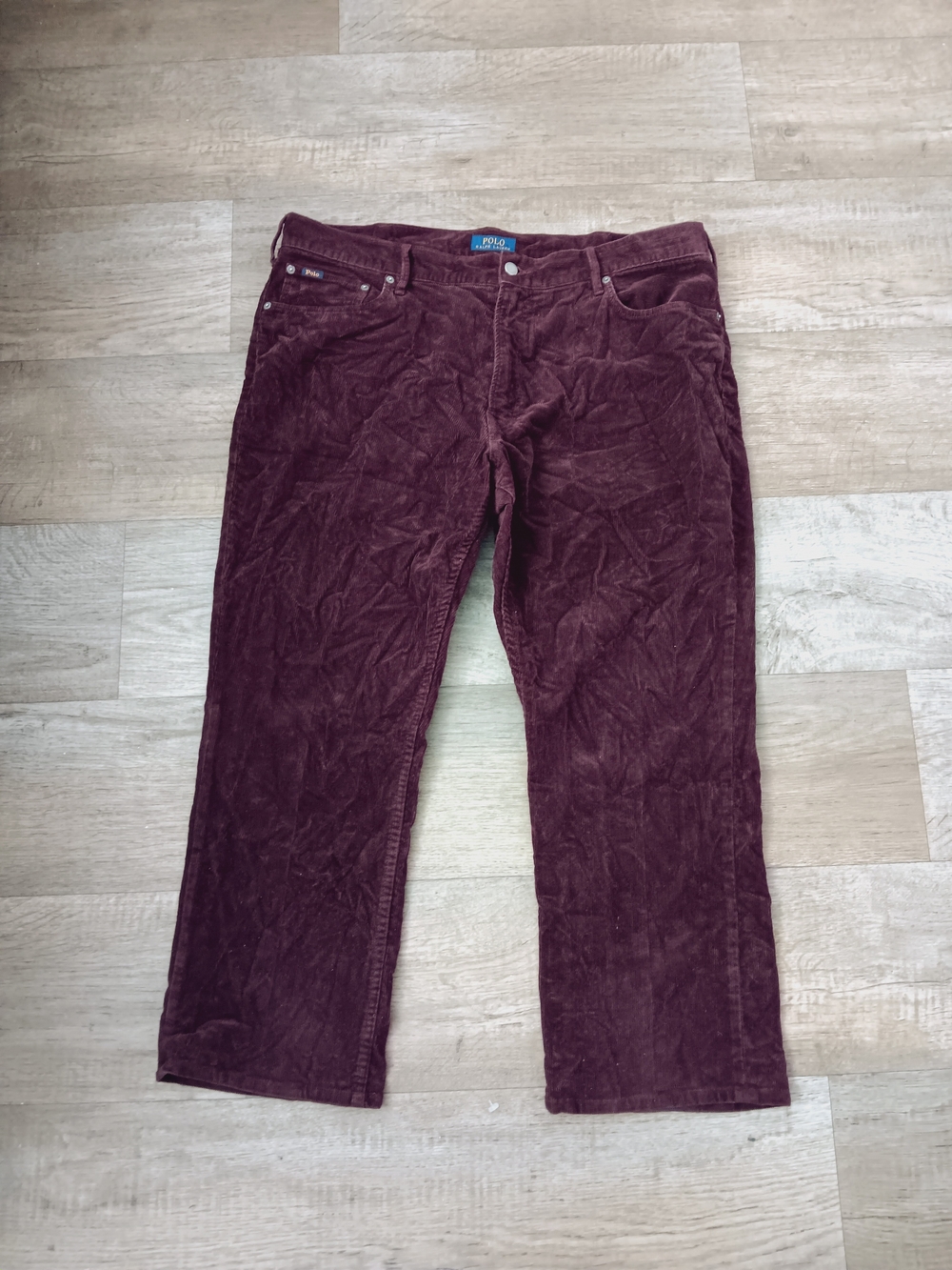 Polo by Ralph Lauren Men's Burgundy Corduroy Pants 38x30